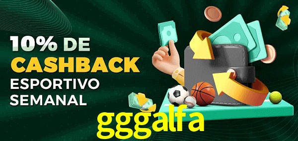 10% de bônus de cashback na gggalfa